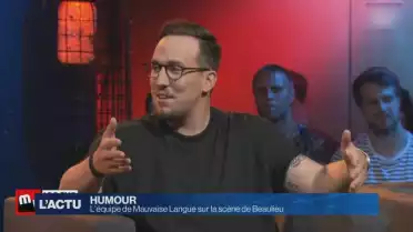 L&#039;équipe de Mauvaise Langue sur la scène de Beaulieu