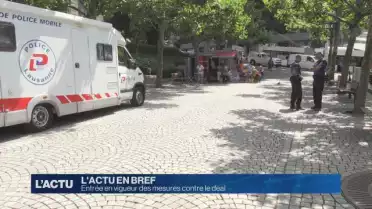 Entrée en vigueur des mesures contre le deal de rue