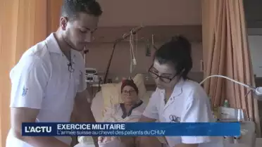 L&#039;armée suisse au chevet des patients du CHUV