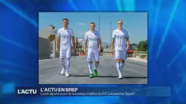 Look épuré pour le nouveau maillot du FC Lausanne-Sport