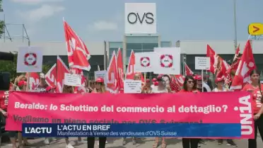 Manifestation à Venise des vendeuses d&#039;OVS Suisse