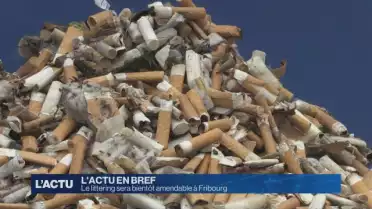 Le littering sera amendable à Fribourg