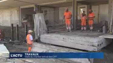 Visite du chantier estival des CFF
