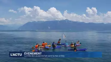La Ville de Lausanne fait venir la mer à Vidy