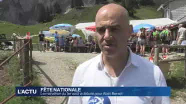 Le 1er août a déjà débuté mardi pour Alain Berset