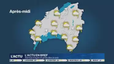 Alertes orages et grêle dès ce soir