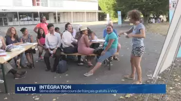 9ème édition des cours de français gratuits à Vidy-Plage