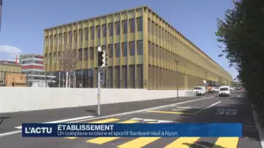 Un complexe scolaire et sportif flambant neuf à Nyon