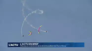 Villeneuve a vibré lors de la 10e édition de l’Acro Show