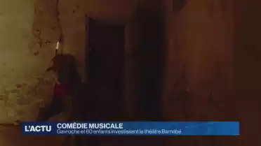 Gavroche sur la scène du Théâtre de Barnabé