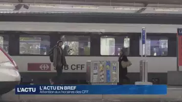 Attention aux horaires des CFF