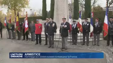 Hommage aux soldats suisses tombés pour la France