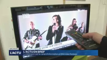 La télévision est le canal d&#039;information préféré des Suisses