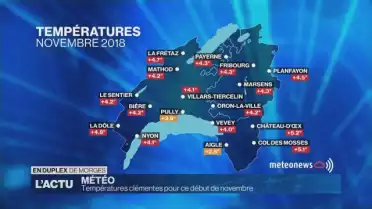 Températures clémentes pour ce début de novembre