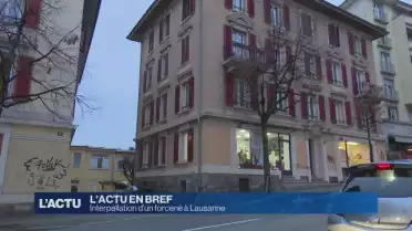 Interpellation d&#039;un forcené à Lausanne