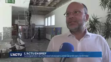La suspension de Lionel Girardin est confirmée