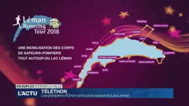 Les pompiers d&#039;Oron vont courir autour du Lac Léman