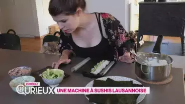 Une machine à sushis lausannoise
