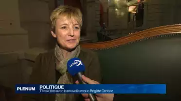 Tête à tête avec la nouvelle venue Brigitte Crottaz