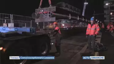 Un convoi exceptionnel traverse Lausanne