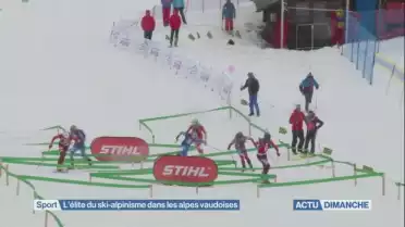 L&#039;élite du ski-alpinisme dans les alpes vaudoises