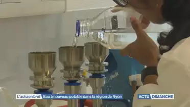 Eau à nouveau potable dans la région de Nyon