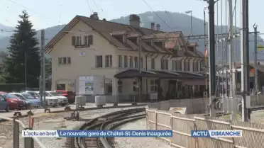La nouvelle gare de Châtel-St-Denis inaugurée