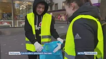 Les écoliers &quot;poutzent&quot; les rues