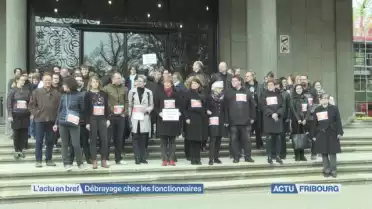 Retraite: débrayage dans la fonction publique fribourgeoise