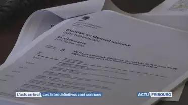 Les listes définitives sont connues