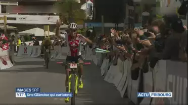 Ilona Chavaillaz brille en VTT