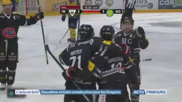 Deuxième victoire consécutive pour les Dragons