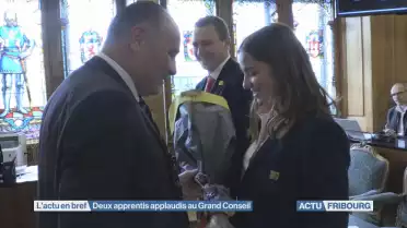 Deux apprentis applaudis au Grand Conseil