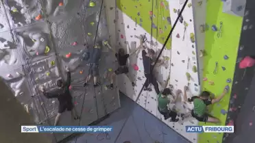 L&#039;escalade ne cesse de grimper