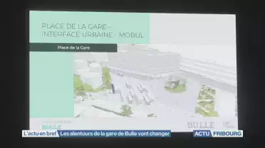 Les alentours de la gare de Bulle vont changer