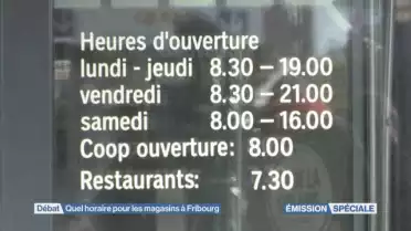 Quel horaire pour les commerces fribourgeois le samedi