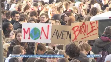 Echauffement avant la Session Cantonale des Jeunes