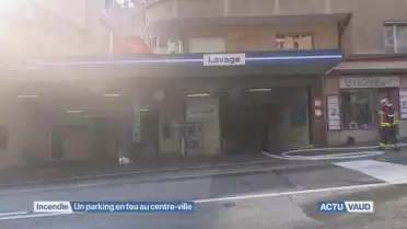 Trois véhicules brûlent au centre de Lausanne