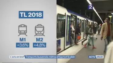 Métros et bus font le plein à Lausanne 