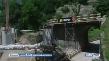 Le pont de Bressonnaz est remplacé