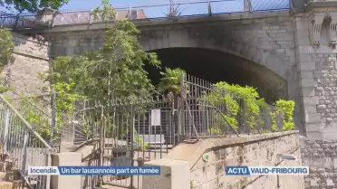 Un bar part en fumée à Lausanne