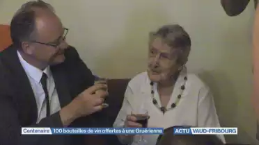 100 bouteilles de vin offertes à une Gruérienne