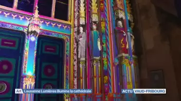 Lausanne Lumières illumine la cathédrale