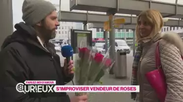 S&#039;improviser vendeur de roses