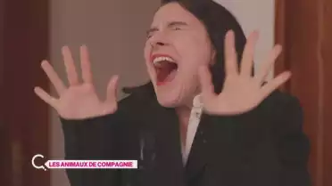 Anja en bave avec Beethoven