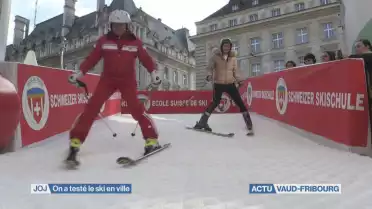 On a testé le ski en ville de Lausanne