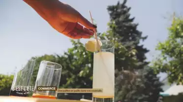 Des pailles en paille dans vos cocktails