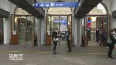 Les pendulaires à la gare de Fribourg