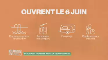 Les détails de la troisième étape de déconfinement du 6 juin