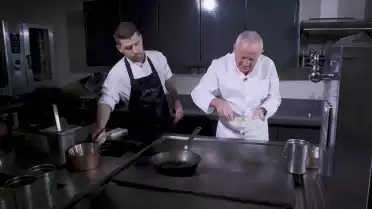 Le chef étoilé Edgard Bovier et Andres Arocena